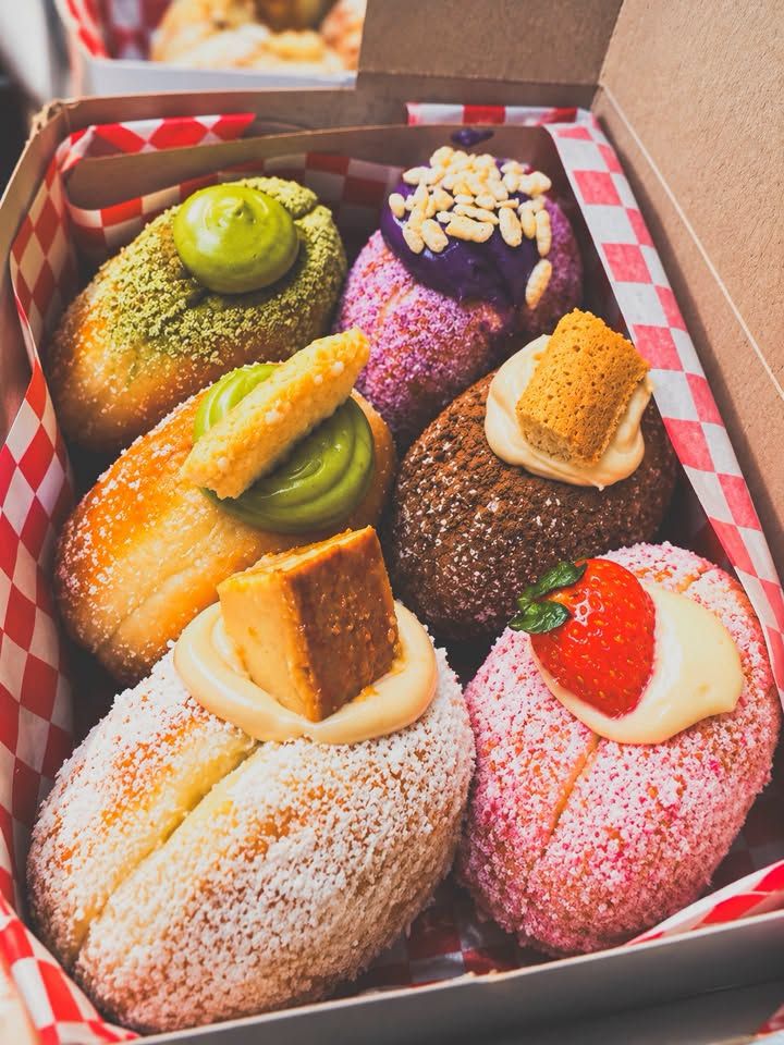 Japanese-Style Cream Brioche donuts in a Corpuz box